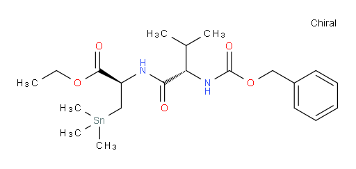 (R)-ethyl 2-((S)-2-(((benzyloxy)carbonyl)amino)-3-methylbutanamido)-3-(trimethylstannyl)propanoate