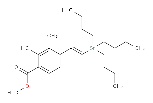 (E)-methyl 2,3-dimethyl-4-(2-(tributylstannyl)vinyl)benzoate