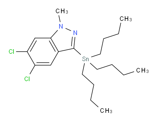 5,6-dichloro-1-methyl-3-(tributylstannyl)-1H-indazole