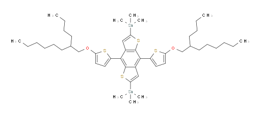 (4,8-bis(5-((2-butyloctyl)oxy)thiophen-2-yl)benzo[1,2-b:4,5-b']dithiophene-2,6-diyl)bis(trimethylstannane)