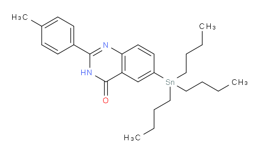 2-(p-tolyl)-6-(tributylstannyl)quinazolin-4(3H)-one