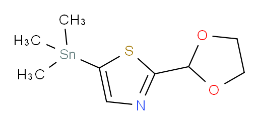 2-(1,3-二氧杂环戊烷-2-基)-5-(三甲基锡基)噻唑