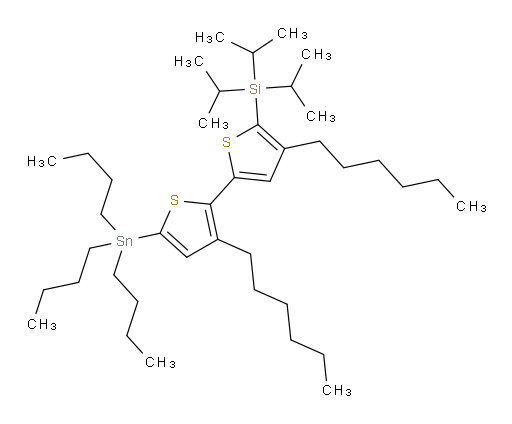 (3',4-二己基-5'-(三丁基锡基)-[2,2'-联噻吩]-5-基)三异丙基硅烷