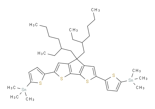 (5,5'-(4,4-bis(2-ethylhexyl)-4H-cyclopenta[1,2-b:5,4-b']dithiophene-2,6-diyl)bis(thiophene-5,2-diyl))bis(trimethylstannane)