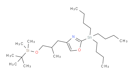4-(3-((tert-butyldimethylsilyl)oxy)-2-methylpropyl)-2-(tributylstannyl)oxazole