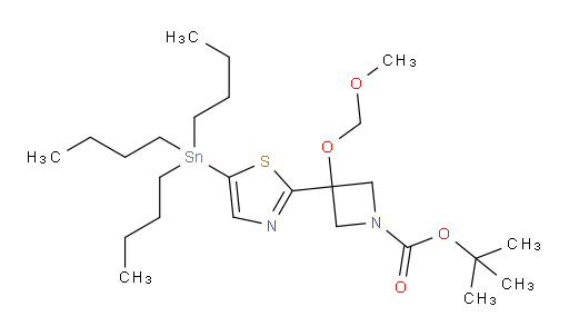 tert-butyl 3-(methoxymethoxy)-3-(5-(tributylstannyl)thiazol-2-yl)azetidine-1-carboxylate
