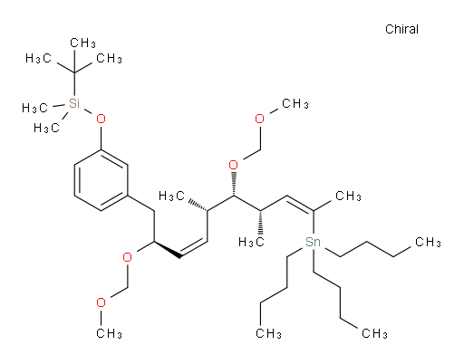 (3-((2S,3Z,5S,6S,7S,8Z)-2,6-bis(methoxymethoxy)-5,7-dimethyl-9-(tributylstannyl)deca-3,8-dien-1-yl)phenoxy)(tert-butyl)dimethylsilane