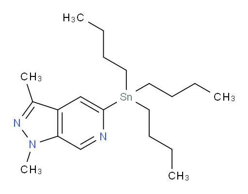 1,3-dimethyl-5-(tributylstannyl)-1H-pyrazolo[3,4-c]pyridine
