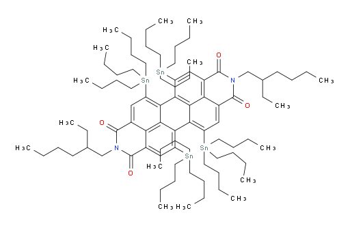 2,9-双(2-乙基己基)-5,6,12,13-四(三丁基锡基)蒽并[2,1,9-def:6,5,10-d'e'f']二异喹啉-1,3,8,10(2H,9H)-四酮