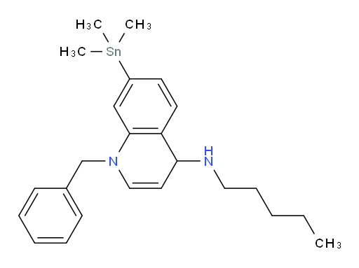 1-benzyl-N-pentyl-7-(trimethylstannyl)-1,4-dihydroquinolin-4-amine