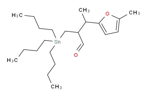 3-(5-methylfuran-2-yl)-2-((tributylstannyl)methyl)butanal