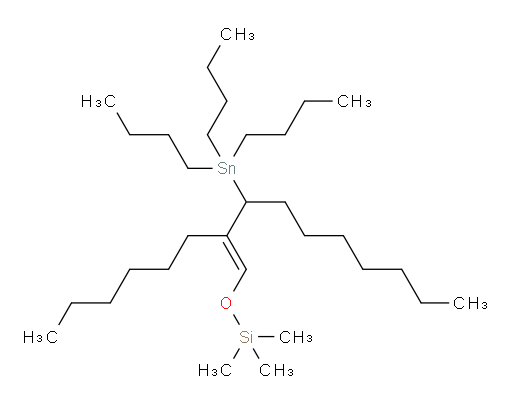 (E)-((2-hexyl-3-(tributylstannyl)dec-1-en-1-yl)oxy)trimethylsilane