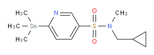 N-(cyclopropylmethyl)-N-methyl-6-(trimethylstannyl)pyridine-3-sulfonamide