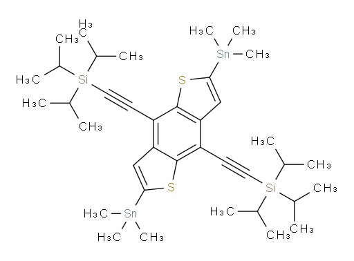 ((2,6-bis(trimethylstannyl)benzo[1,2-b:4,5-b']dithiophene-4,8-diyl)bis(ethyne-2,1-diyl))bis(triisopropylsilane)