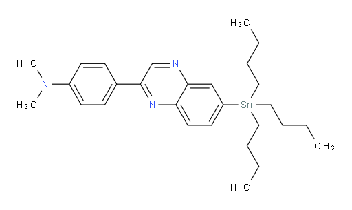 N,N-dimethyl-4-(6-(tributylstannyl)quinoxalin-2-yl)aniline