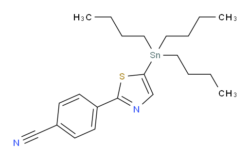 4-(5-(tributylstannyl)thiazol-2-yl)benzonitrile