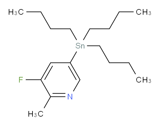 3-fluoro-2-methyl-5-(tributylstannyl)pyridine