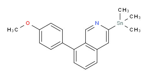 8-(4-methoxyphenyl)-3-(trimethylstannyl)isoquinoline