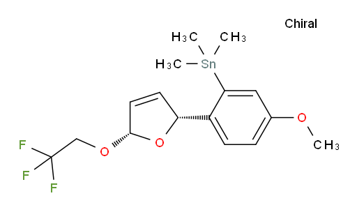 (5-methoxy-2-((2R,5S)-5-(2,2,2-trifluoroethoxy)-2,5-dihydrofuran-2-yl)phenyl)trimethylstannane