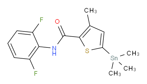 N-(2,6-二氟苯基)-3-甲基-5-(三甲基锡基)噻吩-2-甲酰胺