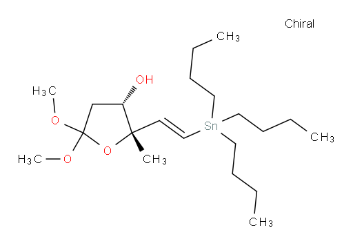 (2S,3S)-5,5-dimethoxy-2-methyl-2-((E)-2-(tributylstannyl)vinyl)tetrahydrofuran-3-ol