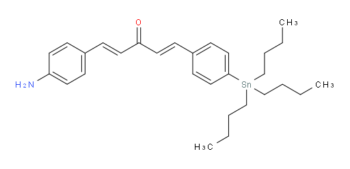 (1E,4E)-1-(4-氨基苯基)-5-(4-(三丁基锡基)苯基)戊-1,4-二烯-3-酮
