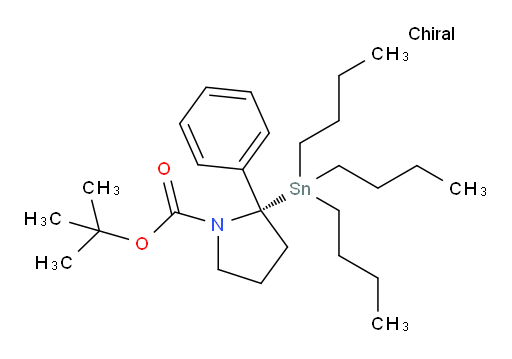 (S)-叔丁基 2-苯基-2-(三丁基锡基)吡咯烷-1-甲酸酯