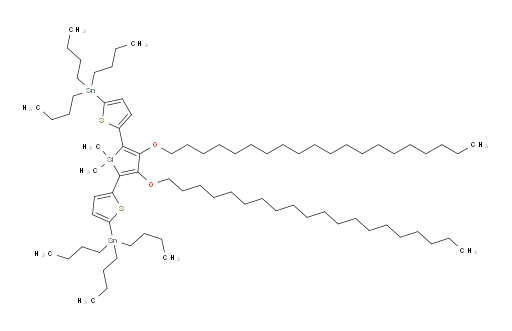 3,4-bis(icosyloxy)-1,1-dimethyl-2,5-bis(5-(tributylstannyl)thiophen-2-yl)-1H-silole
