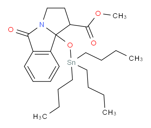 methyl 5-oxo-9b-((tributylstannyl)oxy)-2,3,5,9b-tetrahydro-1H-pyrrolo[2,1-a]isoindole-1-carboxylate