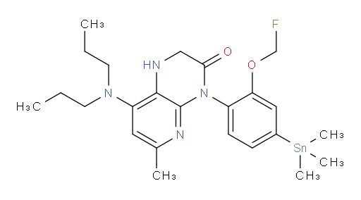 8-(dipropylamino)-4-(2-(fluoromethoxy)-4-(trimethylstannyl)phenyl)-6-methyl-1,2-dihydropyrido[2,3-b]pyrazin-3(4H)-one