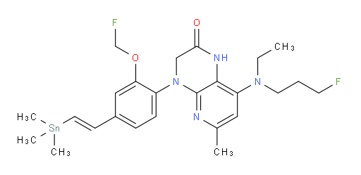 (E)-8-(乙基(3-氟丙基)氨基)-4-(2-(氟甲氧基)-4-(2-(三甲基锡基)乙烯基)苯基)-6-甲基-3,4-二氢吡啶并[2,3-b]吡嗪-2(1H)-酮