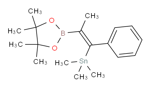 (E)-trimethyl(1-phenyl-2-(4,4,5,5-tetramethyl-1,3,2-dioxaborolan-2-yl)prop-1-en-1-yl)stannane