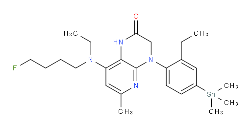 8-(ethyl(4-fluorobutyl)amino)-4-(2-ethyl-4-(trimethylstannyl)phenyl)-6-methyl-3,4-dihydropyrido[2,3-b]pyrazin-2(1H)-one