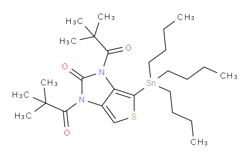 1,1'-(2-oxo-4-(tributylstannyl)-1H-thieno[3,4-d]imidazole-1,3(2H)-diyl)bis(2,2-dimethylpropan-1-one)