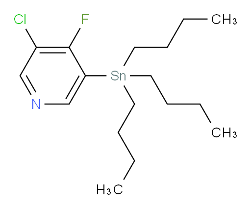 3-chloro-4-fluoro-5-(tributylstannyl)pyridine