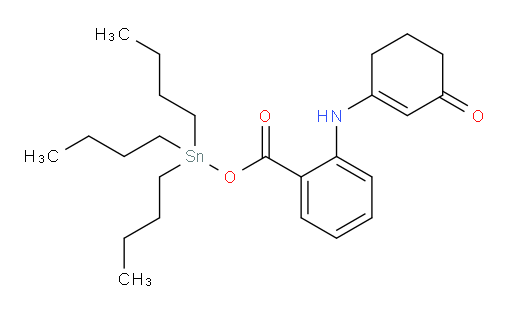 tributylstannyl 2-((3-oxocyclohex-1-en-1-yl)amino)benzoate
