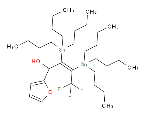 (Z)-4,4,4-三氟-1-(呋喃-2-基)-2,3-双(三丁基锡基)丁-2-烯-1-醇