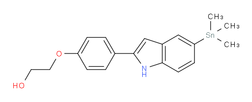 2-(4-(5-(trimethylstannyl)-1H-indol-2-yl)phenoxy)ethanol