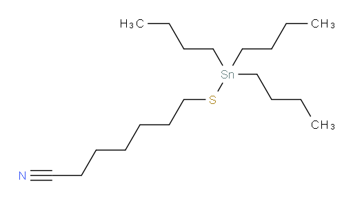7-((tributylstannyl)thio)heptanenitrile
