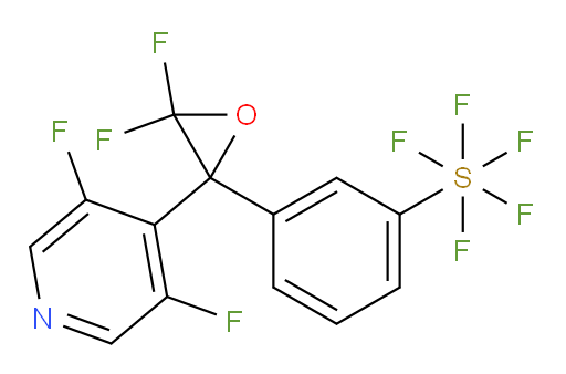 3-(2-(3,5-difluoropyridin-4-yl)-3,3-difluorooxiran-2-yl)(pentafluoromercapto)benzene