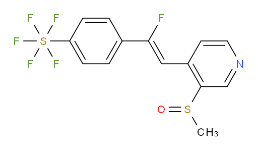 (Z)-4-(1-fluoro-2-(3-(methylsulfinyl)pyridin-4-yl)vinyl)(pentafluoromercapto)benzene
