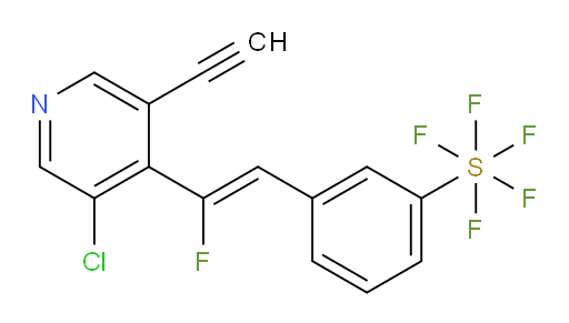 (Z)-3-(2-(3-chloro-5-ethynylpyridin-4-yl)-2-fluorovinyl)(pentafluoromercapto)benzene