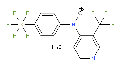 4-(methyl(3-methyl-5-(trifluoromethyl)pyridin-4-yl)amino)(pentafluoromercapto)benzene