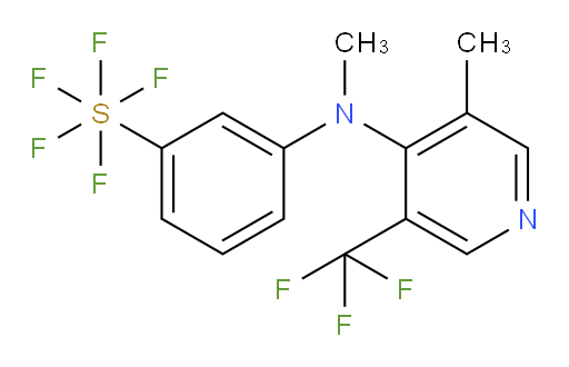 3-(methyl(3-methyl-5-(trifluoromethyl)pyridin-4-yl)amino)(pentafluoromercapto)benzene