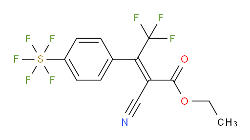 [4-[2-Cyano-3-ethoxy-3-oxo-1-(trifluoromethyl)-1-propen-1-yl]phenyl]sulfur pentafluoride