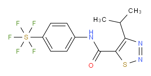 [4-[[[4-(1-methylethyl)-1,2,3-thiadiazol-5-yl]carbonyl]amino]phenyl]sulfur pentafluoride