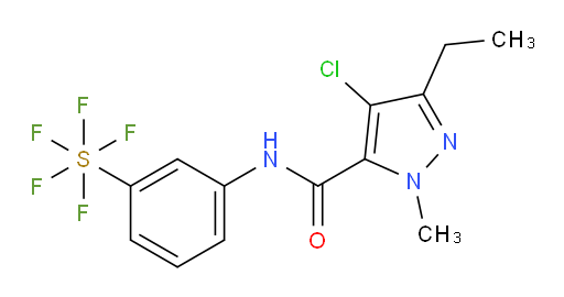 [3-[[(4-chloro-3-ethyl-1-methyl-1H-pyrazol-5-yl)carbonyl]amino]phenyl]sulfur pentafluoride
