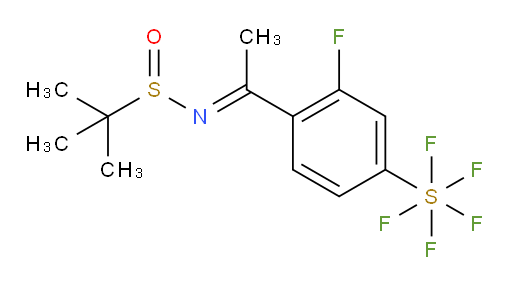 [4-[(1E)-1-[[(S)-(1,1-Dimethylethyl)sulfinyl]amino]ethyl]-3-fluorophenyl]sulfur pentafluoride