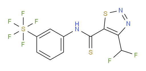 [3-[[[4-(Difluoromethyl)-1,2,3-thiadiazol-5-yl]thioxomethyl]amino]phenyl]sulfur pentafluoride