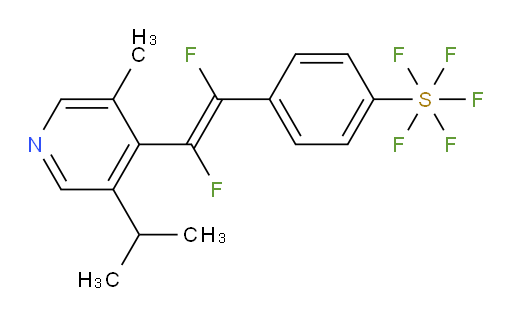 (E)-4-(1,2-difluoro-2-(3-isopropyl-5-methylpyridin-4-yl)vinyl)(pentafluoromercapto)benzene